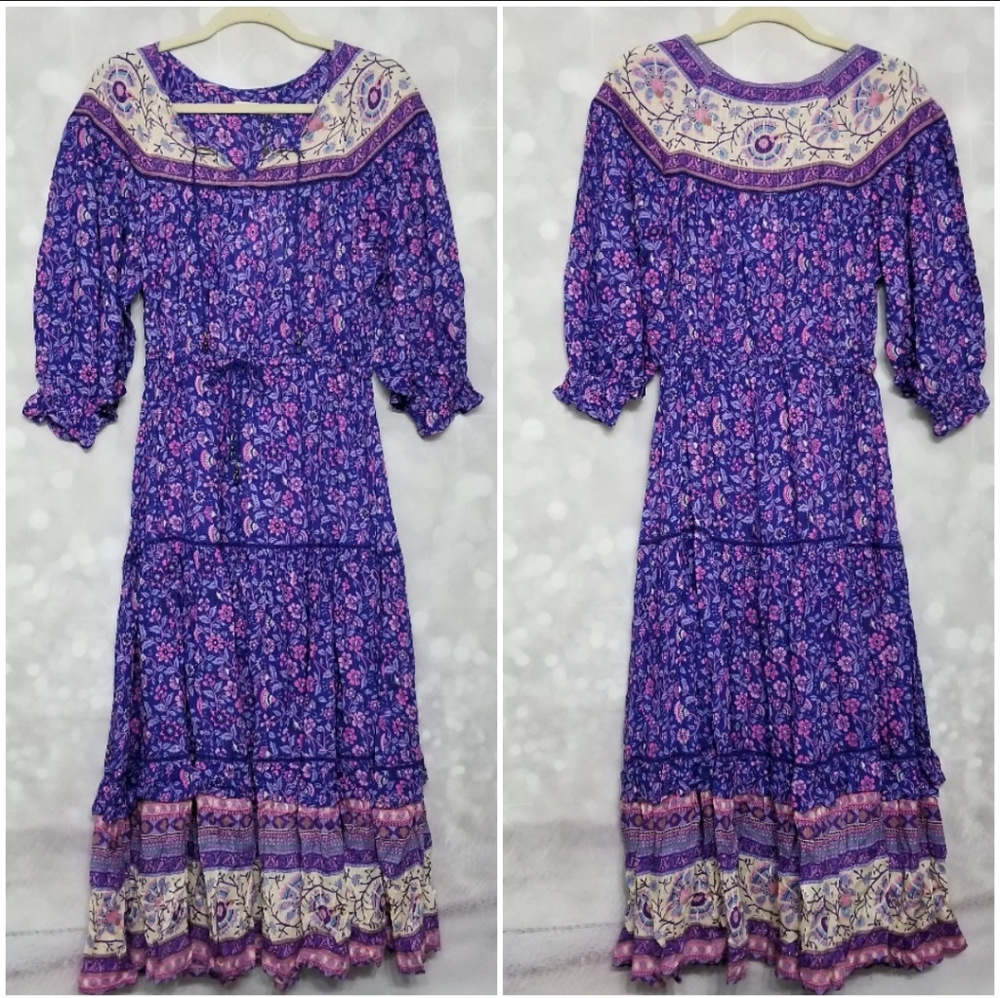 🔥LAST 1🔥NWT SPELL DAHLIA GOWN PURPLE HAZE - Picture 5 of 8